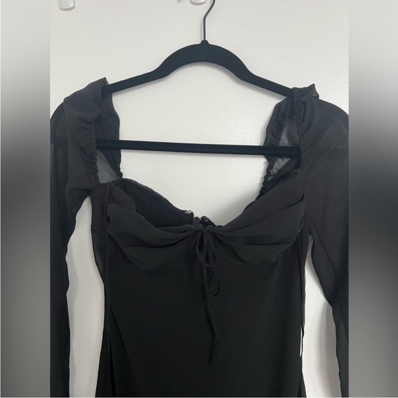 House Of CB Babydoll Georgette Halter Mini Dress - Picture 7 of 7